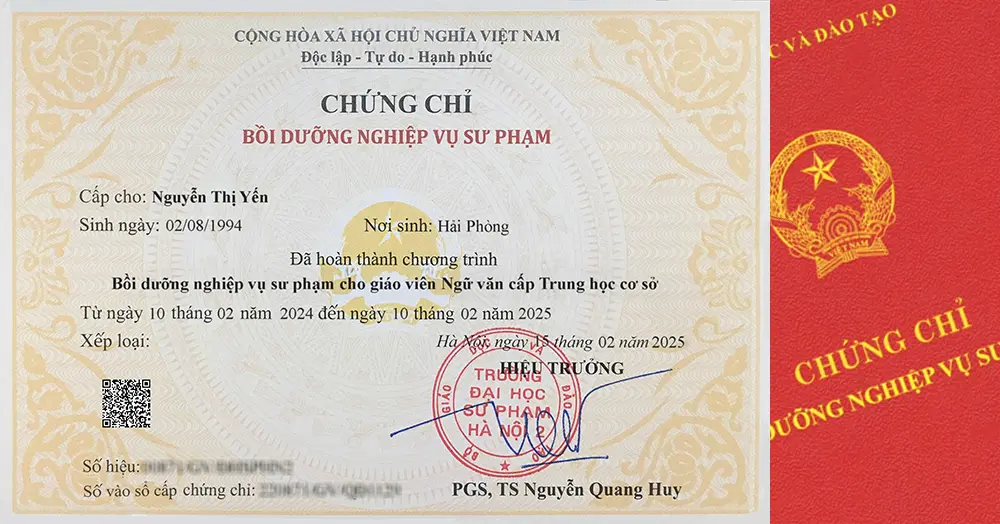 Khóa học nghiệp vụ sư phạm THCS