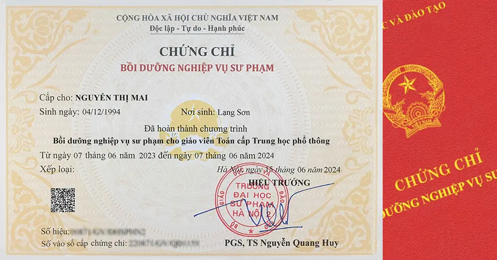 Khóa học nghiệp vụ sư phạm THPT