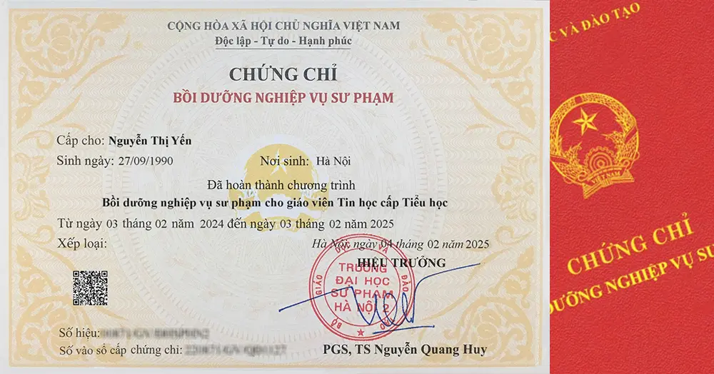 Khóa học nghiệp vụ sư phạm tiểu học