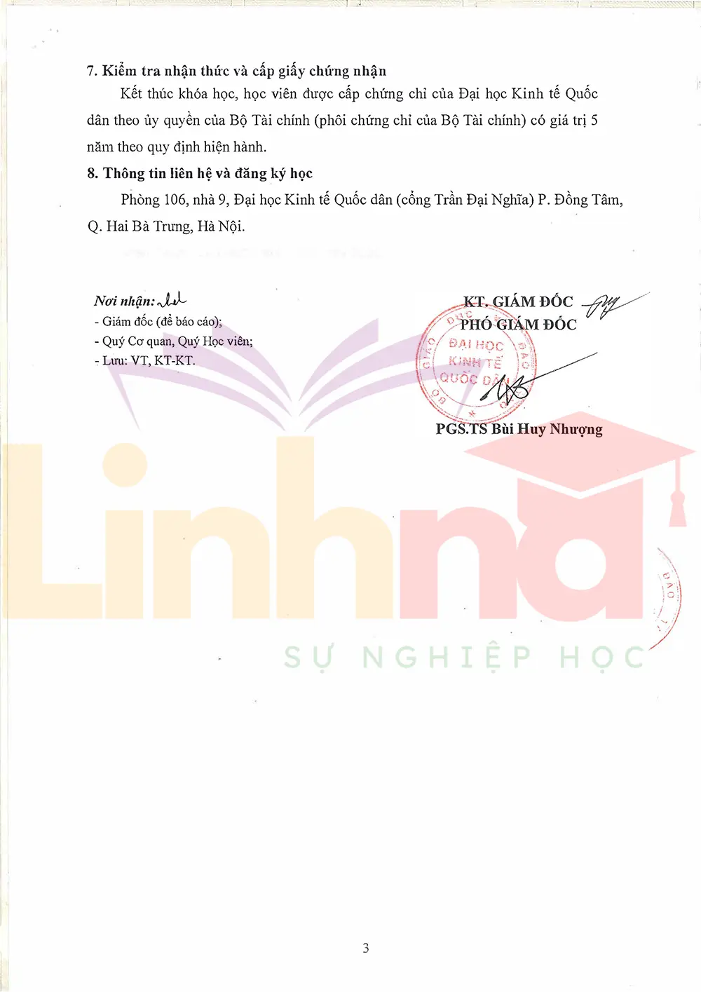 Thông báo tuyển sinh khóa học kế toán trưởng doanh nghiệp - Đại học Kinh tế Quốc dân trang 3