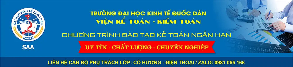 Lịch khai giảng lớp kế toán Đại học Kinh tế Quốc dân