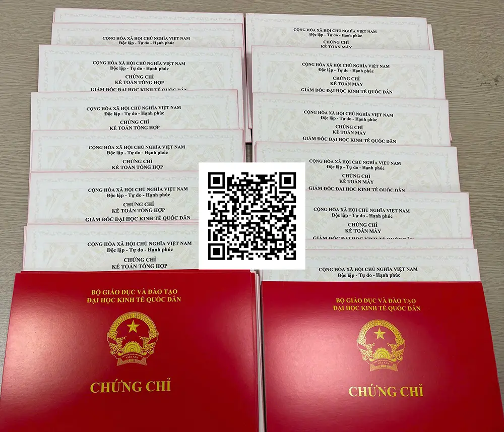 Chứng chỉ kế toán tổng hợp do Đại học Kinh tế Quốc dân cấp