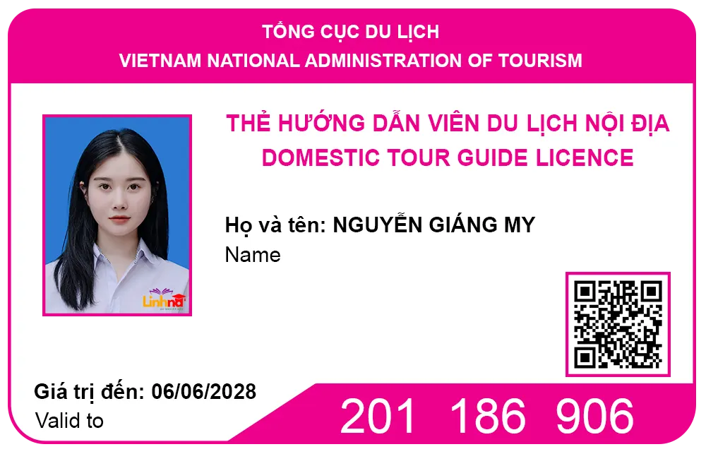 Mẫu thẻ hướng dẫn viên du lịch nội địa